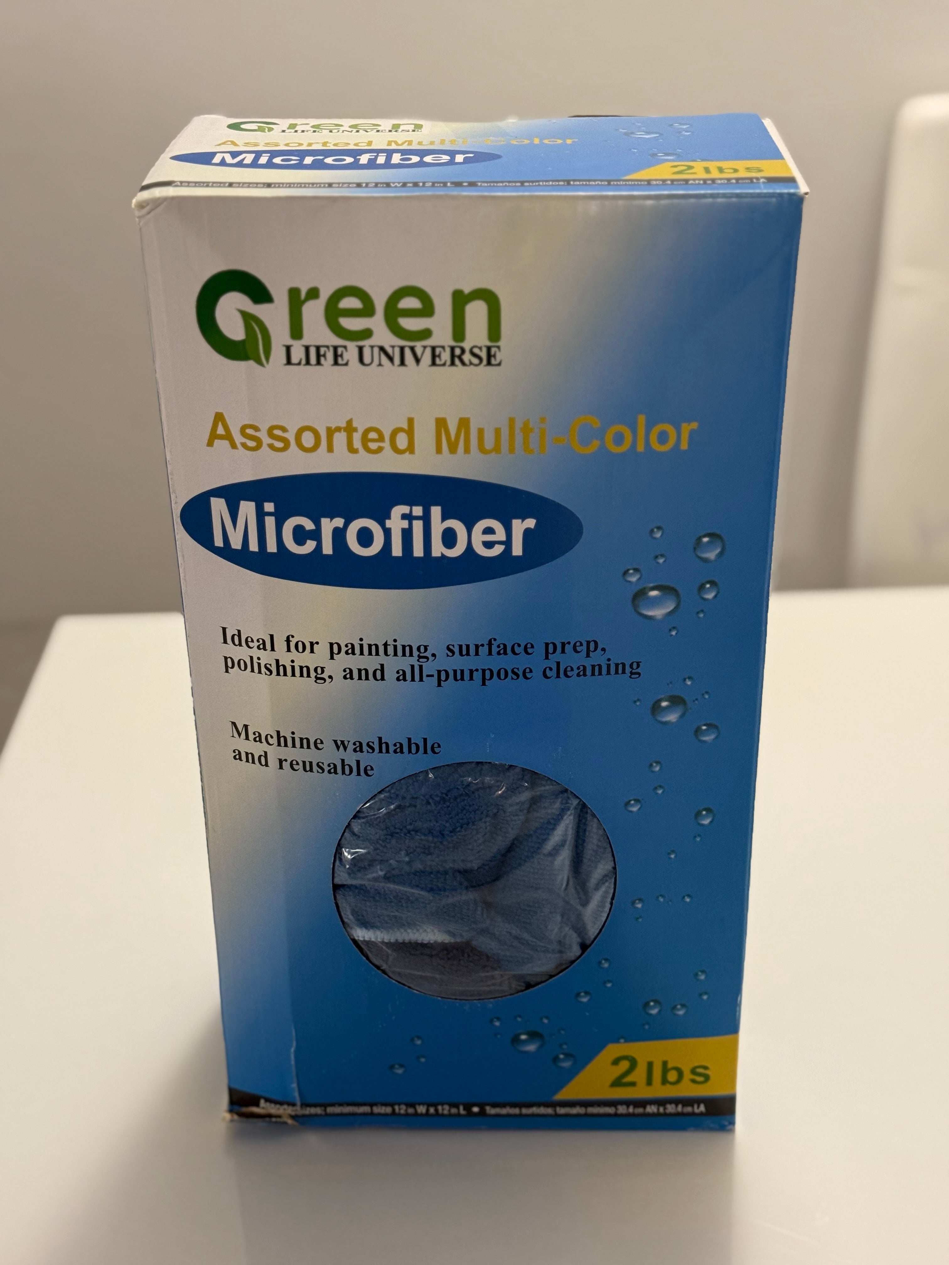 Assorted Multi-Color Microfiber Towels Pack