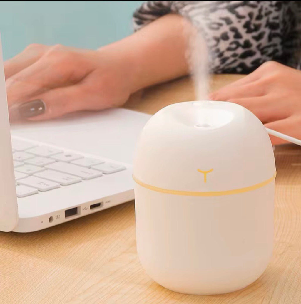 Mini Desktop Humidifier With Colorful Lights (200ml)