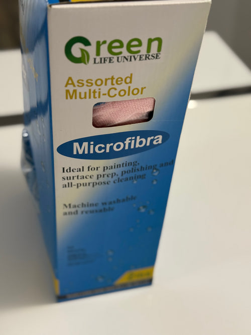 Assorted Multi-Color Microfiber Towels Pack