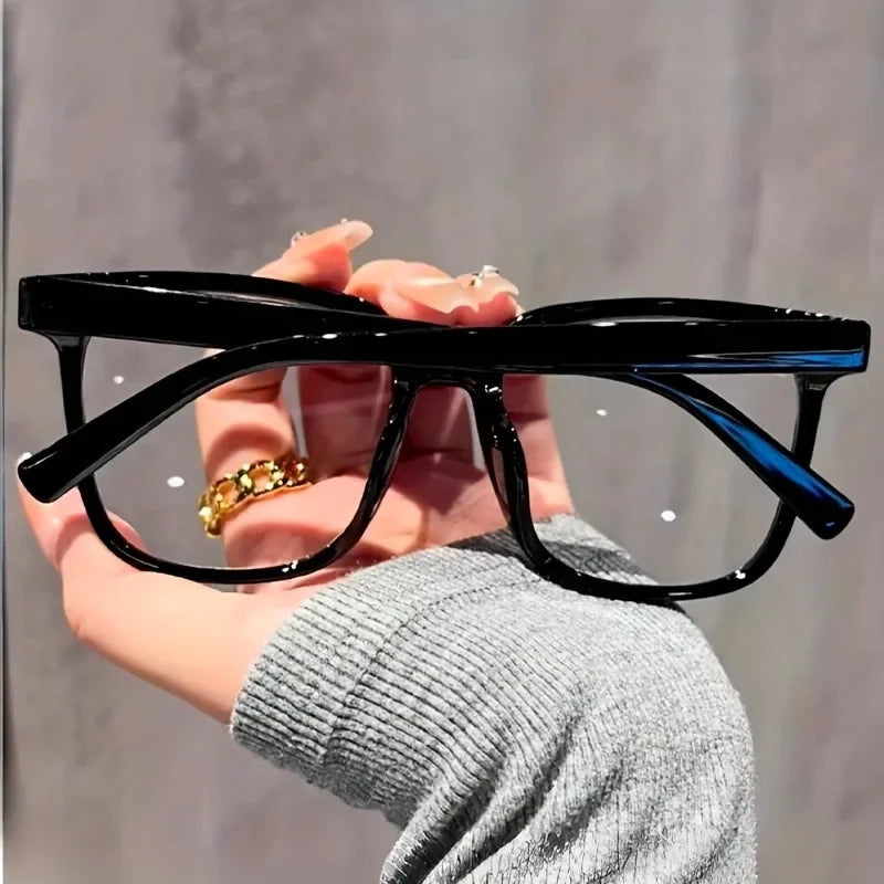 3pcs Unisex Square Frame Blue Light Blocking Glasses - Stylish Campus Look, Face-Flattering Optical Eyewea