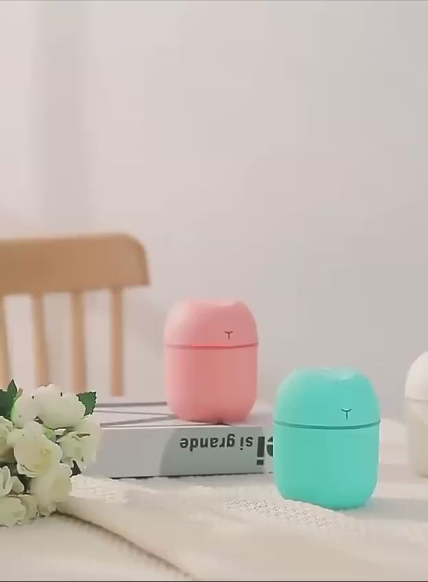 Mini Desktop Humidifier With Colorful Lights (200ml)